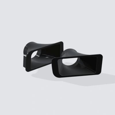 BMW E36 Fog Light Duct | Cold Air Intake (Set) 63178357389 & 63178357390 & 51118122449 & 51118122450 — render 6